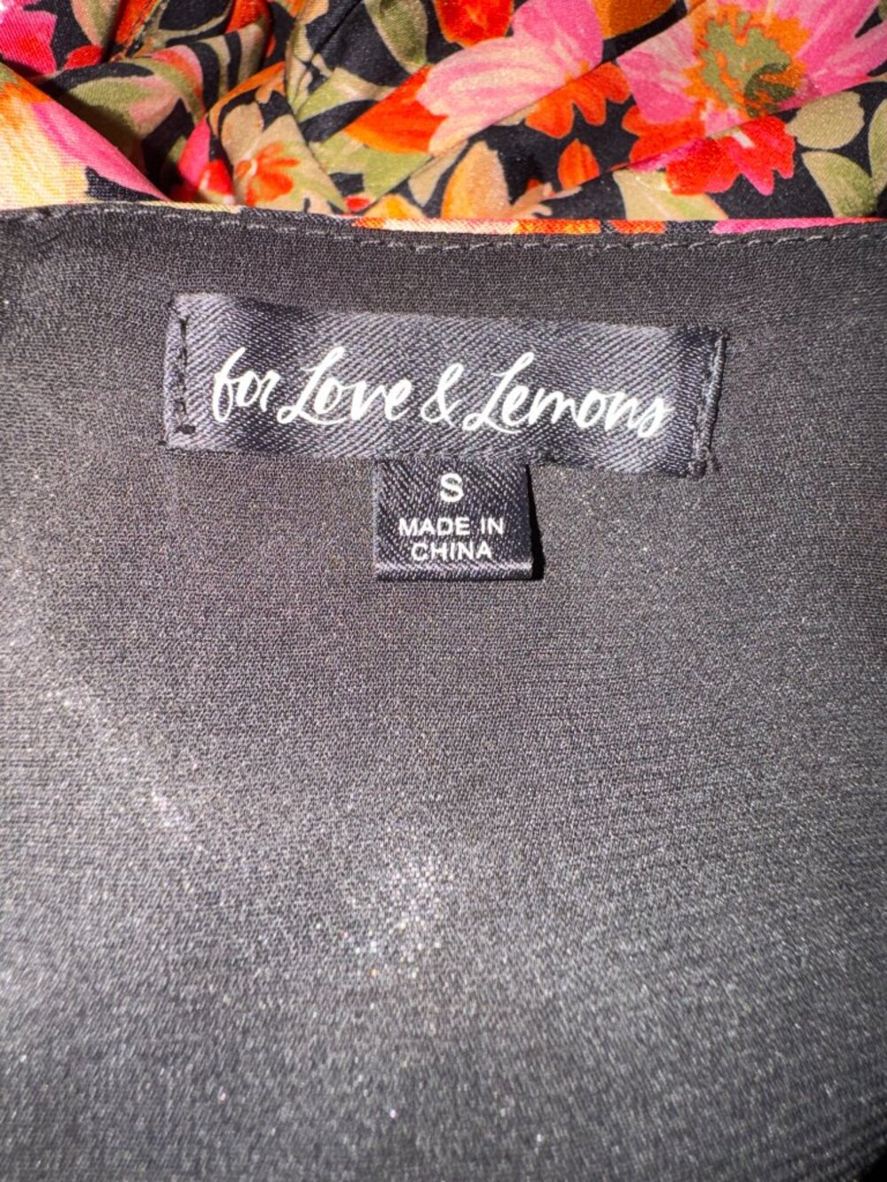 For Love & Lemons Floral Corset Mini Dress Size S - Picture 6 of 11